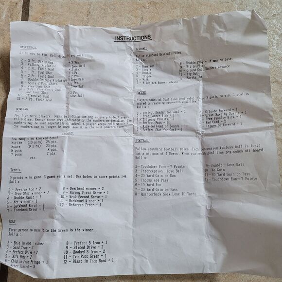 Vintage 1990 Sport Teasers 7 Wood/Peg Brain Buster Games in Tin - Picture 13 of 13